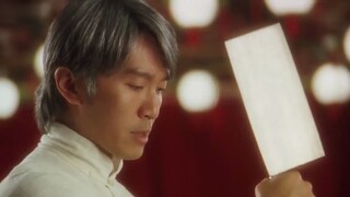 Stephen Chow and Daniel compete in making Buddha Jumps Over the Wall, fighting with kitchen knives w