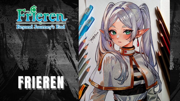 Fanart Frieren Si Cantik Dari Anime [Frieren Beyond Journey's End] 😍