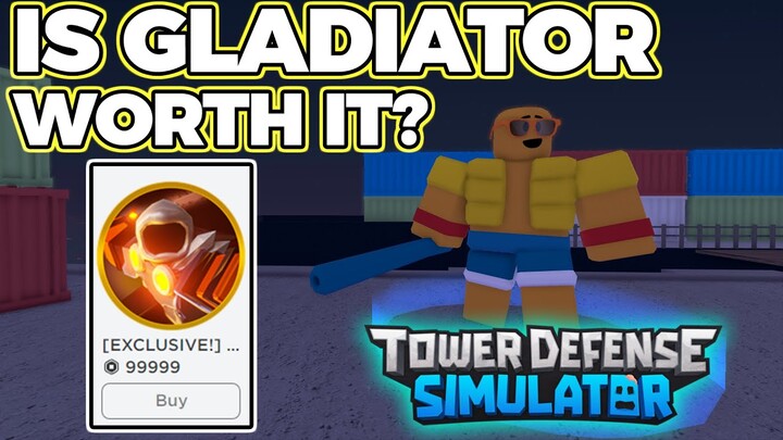 IS GLADIATOR GAMEPASS WORTH IT? | Tower Defense Simulator | ROBLOX