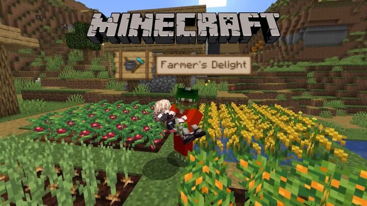 Mari Bercocok Tanam di MINECRAFT! [ Minecraft Farmer's Delight Mod Review ]