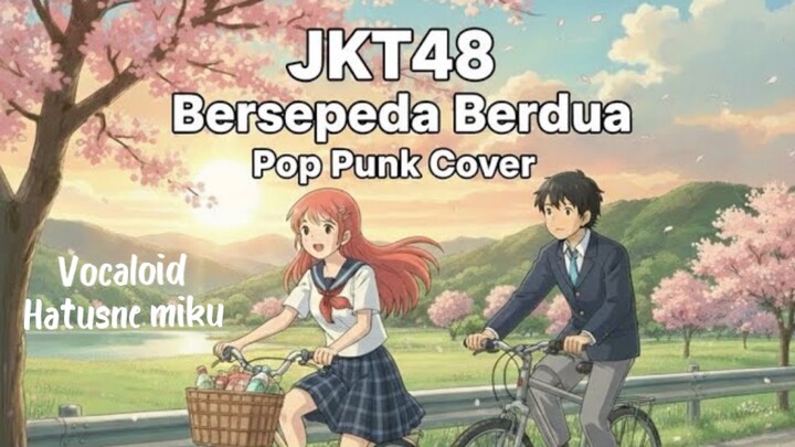 [Short Version] JKT48 - Futari No Jitensha (Pop punk cover ) Hatsune Miku Vocaloid