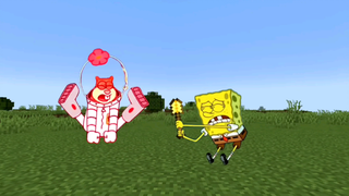 SpongeBob SquarePants menyelesaikan Minecraft