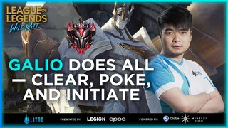 Wild Rift: Galio Does All — Clear, Poke, and Initiate | LYB Moraytaboy | Liyab Esports
