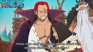 AKAGAMI NO SHANKS MARAH ! KEKUATAN HAKI SHANKS DIPERLIHATKAN UNTUK MELAWAN KID !