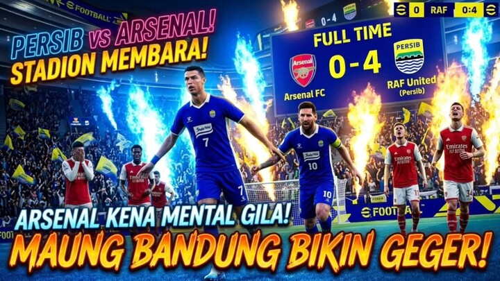 Persib vs Arsenal! Stadion Membara, Arsenal Kena Mental Gila, Maung Bandung Bikin Geger⁉️