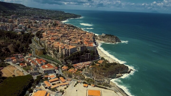 tropea city the most beutiful city inside the sea view.
