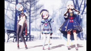 【Genshin Impact MMD/4K/60FPS】Ganyu & Qiqi & Ayaka【好き！雪！本気マジック】 #PleaseReadDescription