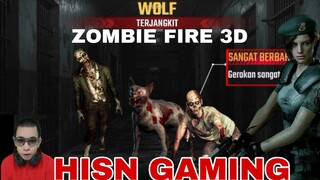 game zombie fire 3D. para serigala zombie menyerang makin cepat