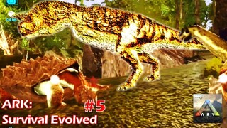 ARK: Survival Evolved | GANGING UP ON A CARNOTAUR! Part 5