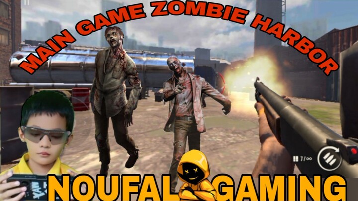 main game zombie harbor, bertahan dan tembak dari serangan zombie