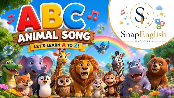 ABC Animal Song | English Alphabets song | 26 Animals ABC动物歌 | 英文字母歌