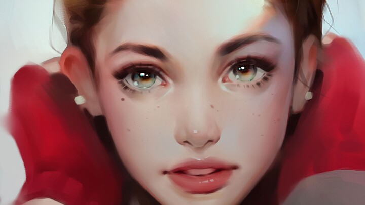 Welcome to the painting competition! TEAMO's contestant is about to showcase a new skill again.