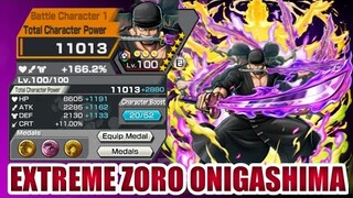 LEVEL 100 EXTREME ZORO ONIGASHIMA GAMEPLAY | ONE PIECE BOUNTY RUSH | OPBR