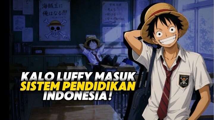 Kalau Luffy masuk sistem pendidikan Indonesia, rapotnya merah semua. Hidupnya? Beda cerita.