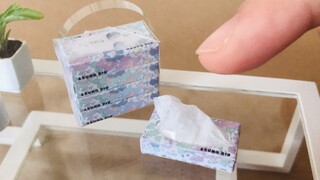 [Miniature] Mini Box Of Tissue Paper | Wipes Only One Drop Of Tear