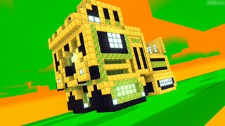 [อนิเมะ] [MMD 3D] หน่วย Minecraft ชาวบ้าน 2 | ยานพาหนะหุ้มเกราะ