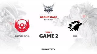 Bigetron Alpha vs Onic GAME 2 MPL ID S13 | ONIC VS BTR ESPORTSTV