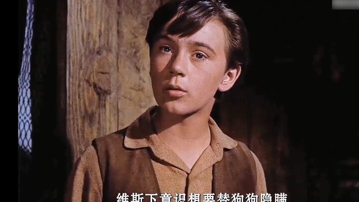 The boy deliberately lowered the bacon by one foot to lure his brother's yellow dog into making a mi