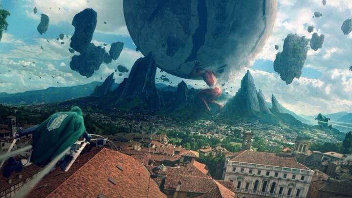 "Attack on Titan" is a visual feast of the three-dimensional mobile device