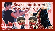 REAKSI NONTON GOJO VS TOJI | Masker Merah