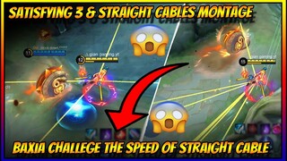 SATISFYING 3 CABLES AND STRAIGHT CABLE MONTAGE IN RANK GAME BY GIAN | BAXIA VS FANNY RACE | MLBB