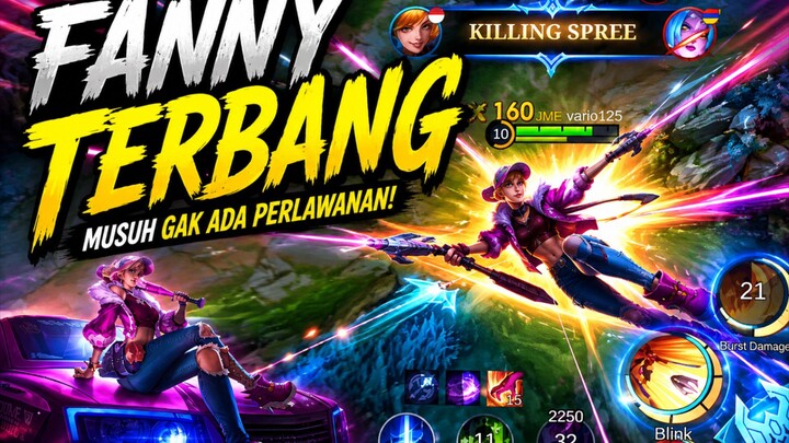 fanny ngamuk musuh tidak ada perlawanan mlbb