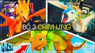 MINECRAFT SIÊU RỒNG - Tập 14 | H3 Sở Hữu BỘ 3 RỒNG CHIM ƯNG LỬA, SẤM SÉT và LÁ CÂY Cùng NoobTeam