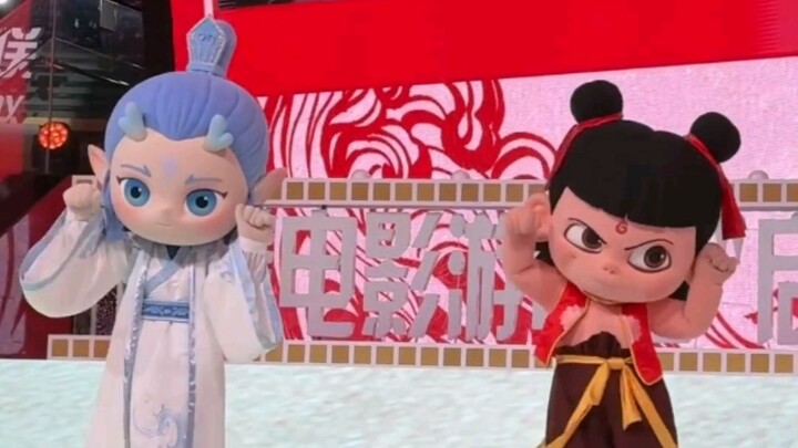Our lotus root patties are even doing a knife-dance—so cute! | Nezha and Ao Bing