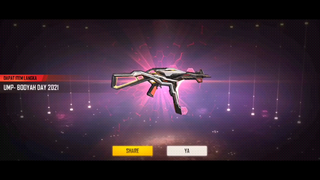 trik spin Evo gun UMP boyah day free fire, Evo gun UMP boyah day free fire