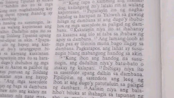 Pang Araw Araw na Talata    Leviticus 1:14-17