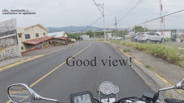 Going through "Calle Las Puntas" near Heredia City