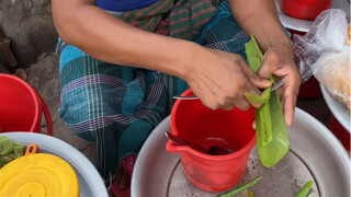 Here comes the weekly aloe vera juice. A great laxative.