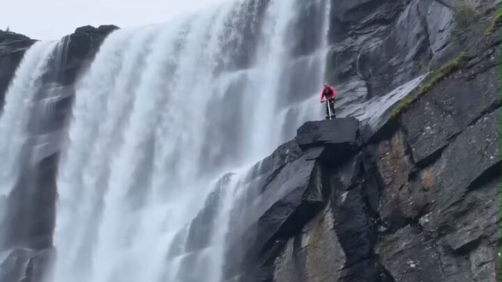 Insane Waterfall Pogo Jump! 😱
