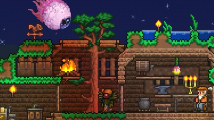 【Terraria】Earth and Wood Engineering & Combat! #2