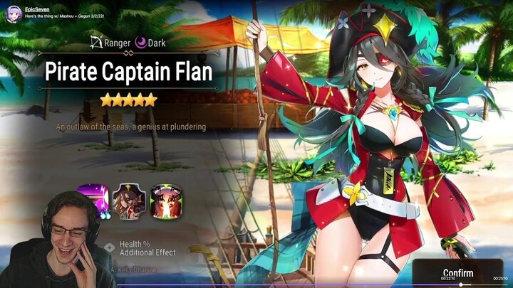 PIRATE CAPTIAN FLAN LOOKS AWESOME & Glenn SC Talk - Epic Seven