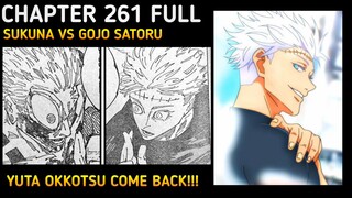 GOJO BANGKIT LAGI !!! Jujutsu kaisen chapter 261 | Yuta memakai raga gojo dengan teknik kenjaku