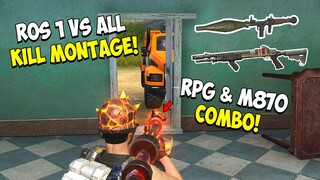 ROS 1 VS ALL KILL MONTAGE | RPG & M870 COMBO | GIVEAWAY (ROS KILL MONTAGE EP. 27)