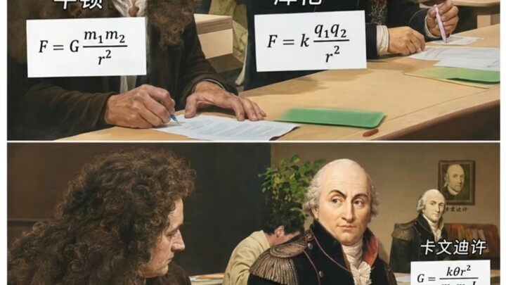 Newton: Không sửa một chữ? Coulomb: Không sửa một chữ!