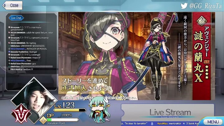 FGO New SR Free Mysterious Ranmaru X REACTION!