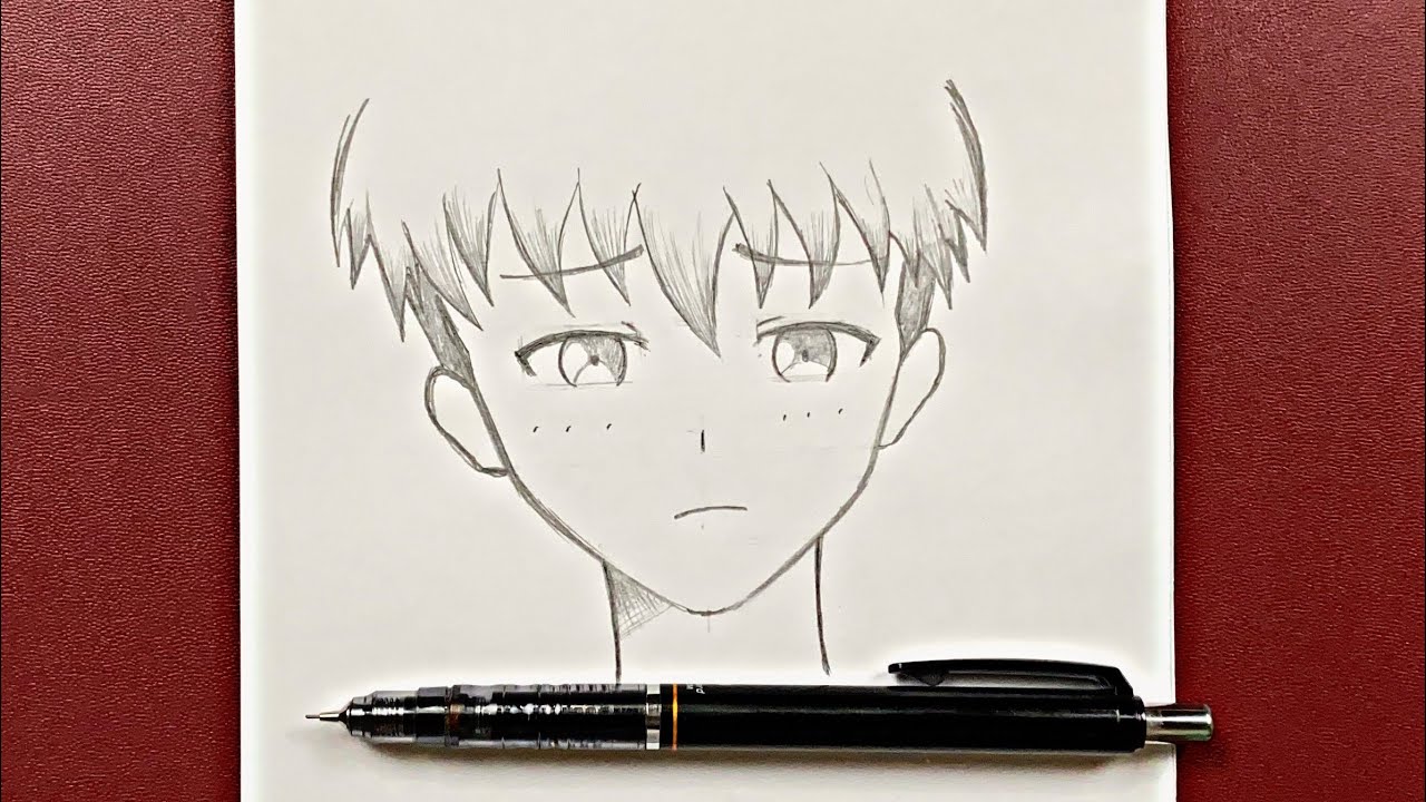 Drawing Boy best anime sketches HD phone wallpaper  Pxfuel