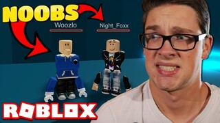 TWO NOOBS play TOWER OF HELL in Roblox!!