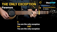 The Only Exception - Paramore (2009) Easy Guitar Chords Tutorial with Lyrics Part 1