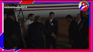 President Duterte Arrival at the Royal Thai Air Force Base