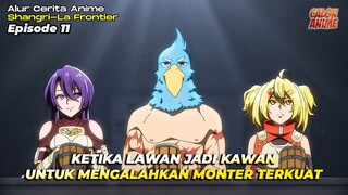 AKHIRNYA SUNRAKU BERSAMA KATZO DAN PENCILGON BERSATU MELAWAN WETHERMON - Shangri-La Frontier Eps. 11