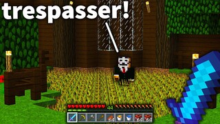 I found these Minecraft BANDITS TRESPASSING... on OUR land! | Modded War #3