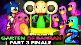 GARTEN OF BANBAN 2 FINALE vs SONIC & BALDI Roblox Minecraft Animation CHALLENGE! Ft Oplia Bird Chick