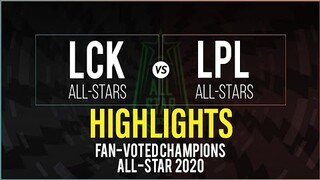 All Stars 2020 - Highlight LCK All Stars vs LPL All Stars Nexus Blitz Fan Voted Champions