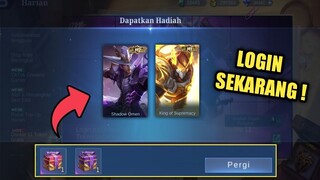 PLAYER GRATISAN LOGIN !! SKIN GRATIS ALDOUS M1 DAN CLINT M2 ! EVENT M3 VIEWER