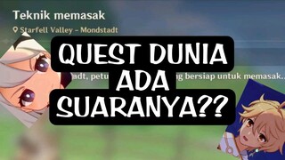 "Teknik Memasak" Quest Dunia