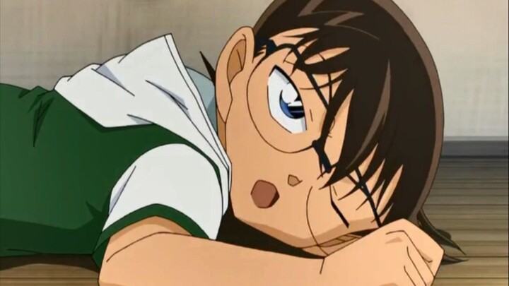 Reaksi [Detektif Conan] Shinichi saat melihat Ran dan reaksi Conan saat melihat Aihou